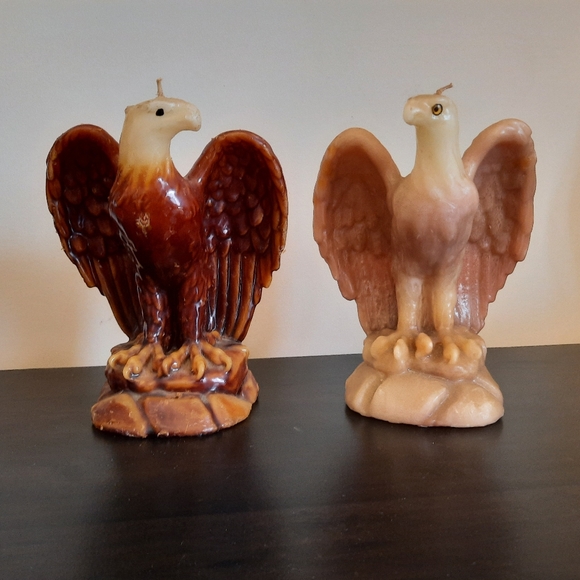 Vintage Wax Eagle Candles Unlit - Choice of Colour - Picture 2 of 11